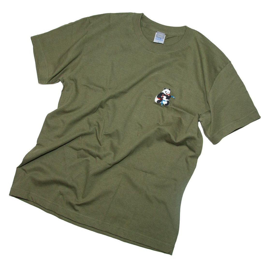 Panda Red Blue Pencil Funny Design T-shirt Unisex S ~ XXXL size, Ladies S ~ L size Tcollector - 女装 T 恤 - 棉 绿色