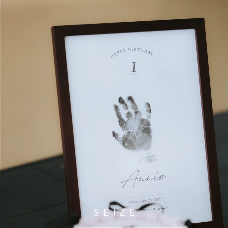 定制化宝宝足印纪念定制化相框 - 相簿/相册 - 木头 