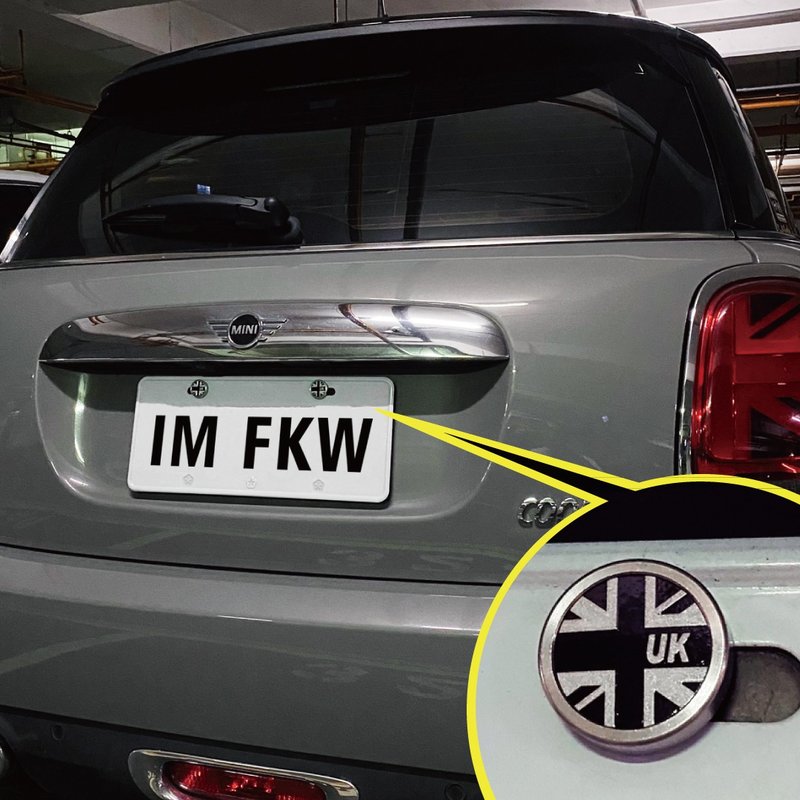 英伦风 mini cooper 车牌螺丝 柯基 达摩 招财猫 礼物 质感 国旗 - 其他 - 不锈钢 多色