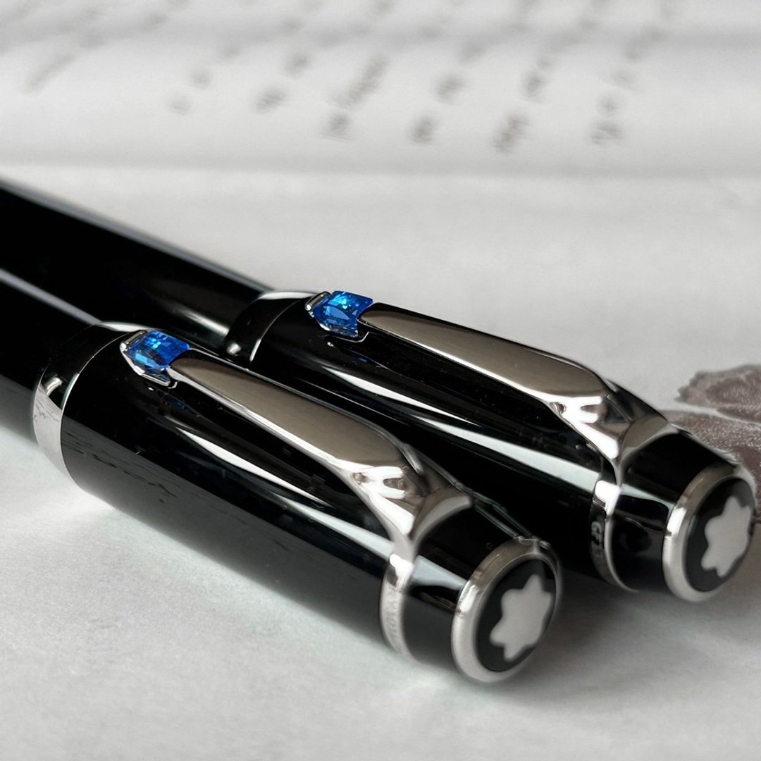 MONTBLANC 万宝龙 波西米亚蓝宝石钢笔 钢珠笔 | 德国 经典 珍藏 - 钢笔 - 树脂 黑色