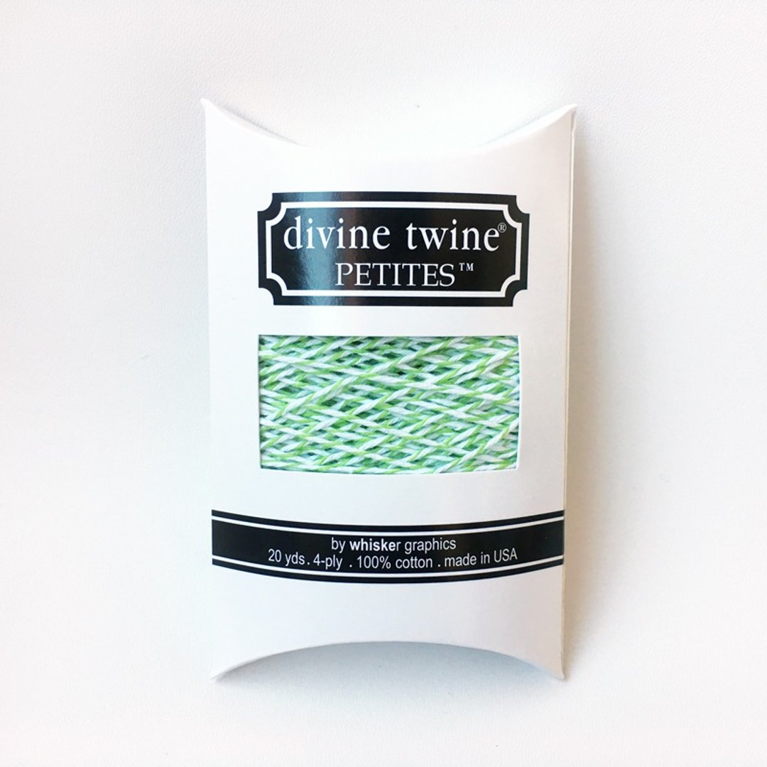 美国进口 Divine Twine PETITES 双色棉线 / Green Apple 苹果绿 - 编织/刺绣/羊毛毡/裁缝 - 棉 绿色