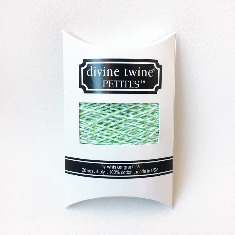 美国进口 Divine Twine PETITES 双色棉线 / Green Apple 苹果绿 - 编织/刺绣/羊毛毡/裁缝 - 棉．麻 绿色