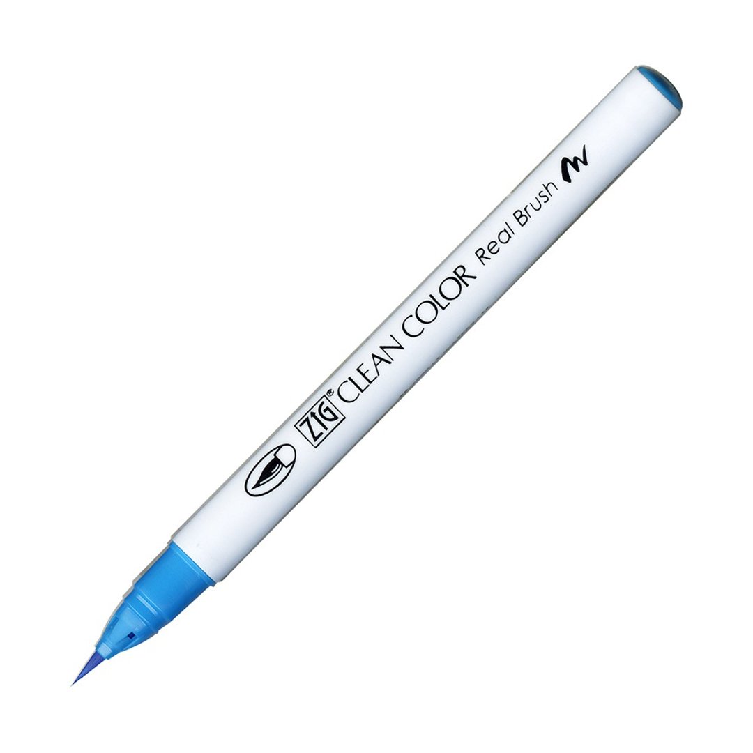 【Kuretake 日本吴竹】ZIG 彩绘毛笔 Cobalt Blue - 其他书写用品 - 塑料 蓝色