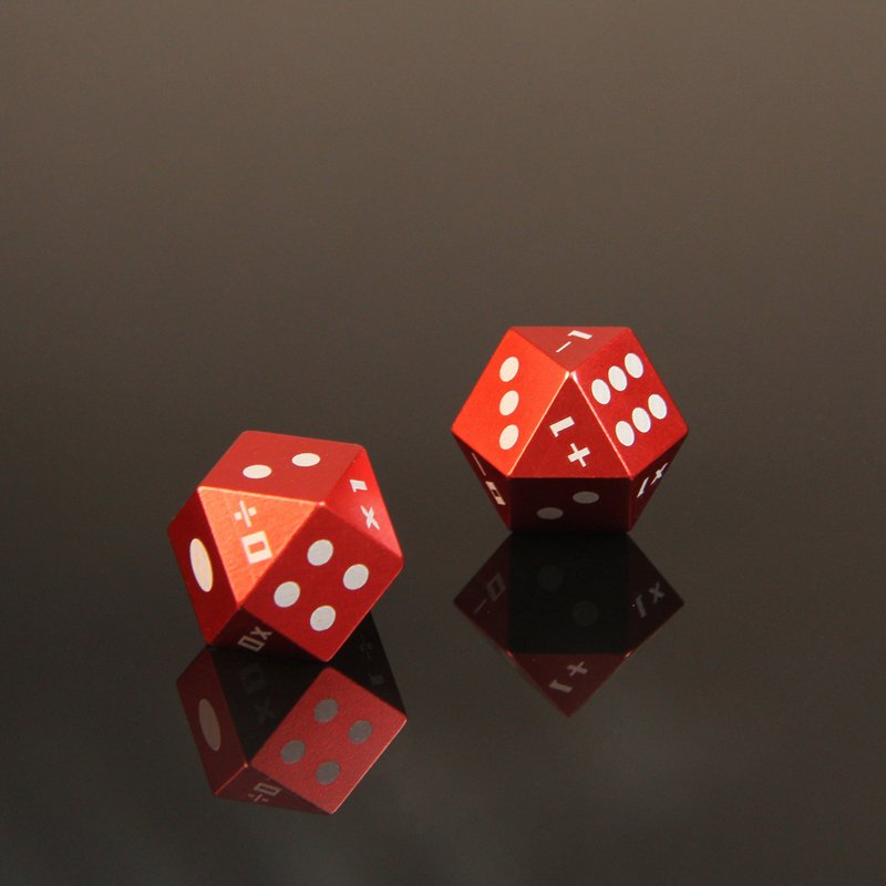 【航太边角料再造】酷波骰 - 桌游/玩具 - 铝合金 红色