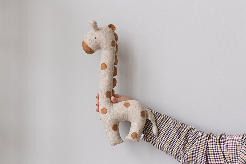 Sustainable toy, Stuffed animal toy, Eco baby toys, Organic toy, Plush Toy - 玩具/玩偶 - 环保材料 灰色