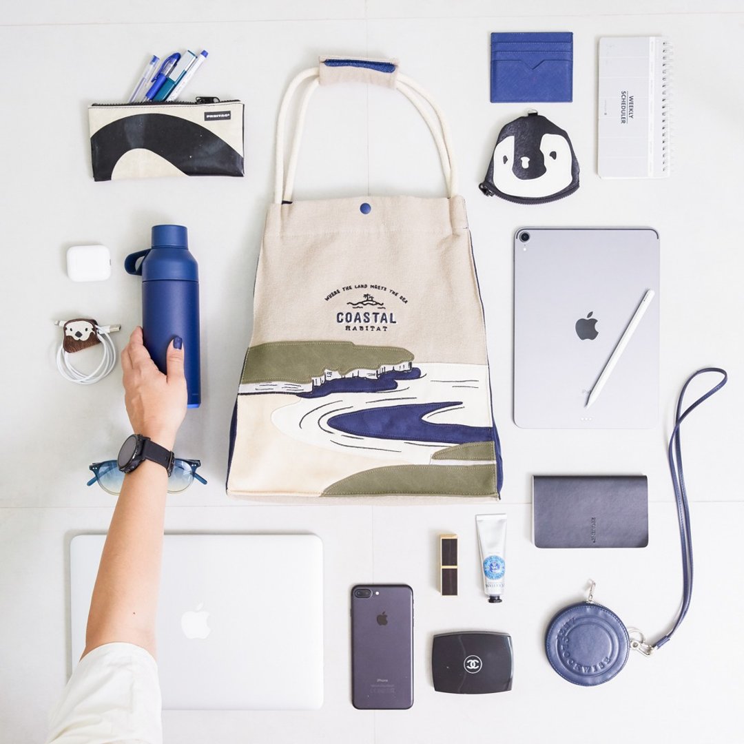 Habitat Tote bag | Coastal Area - 手提包/手提袋 - 其他材质 卡其色