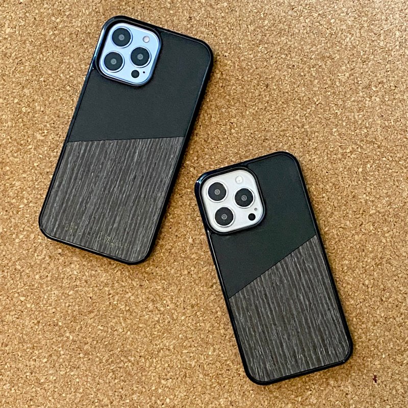 iPhone 13 min/ iPhone 13 / iPhone 13 Por / iPhone Por Max - 手机壳/手机套 - 木头 黑色