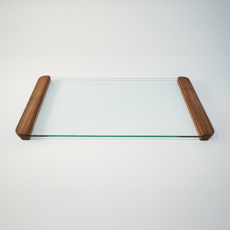 美国Fifty9 Design New York 胡桃玻璃茶点盘 - 盘子/餐盘/盘架 - 玻璃 咖啡色