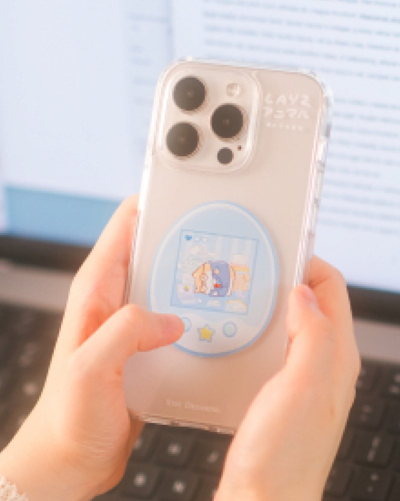 香港品牌 LAYz Animal #02扮工狗 硅胶 iPhone 手机壳 - 手机壳/手机套 - 塑料 蓝色