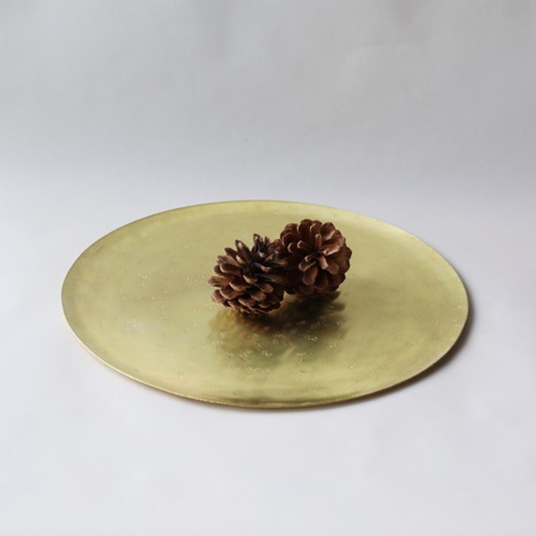 Full moon tray 8 inch moon world - 托盘/砧板 - 铜/黄铜 金色