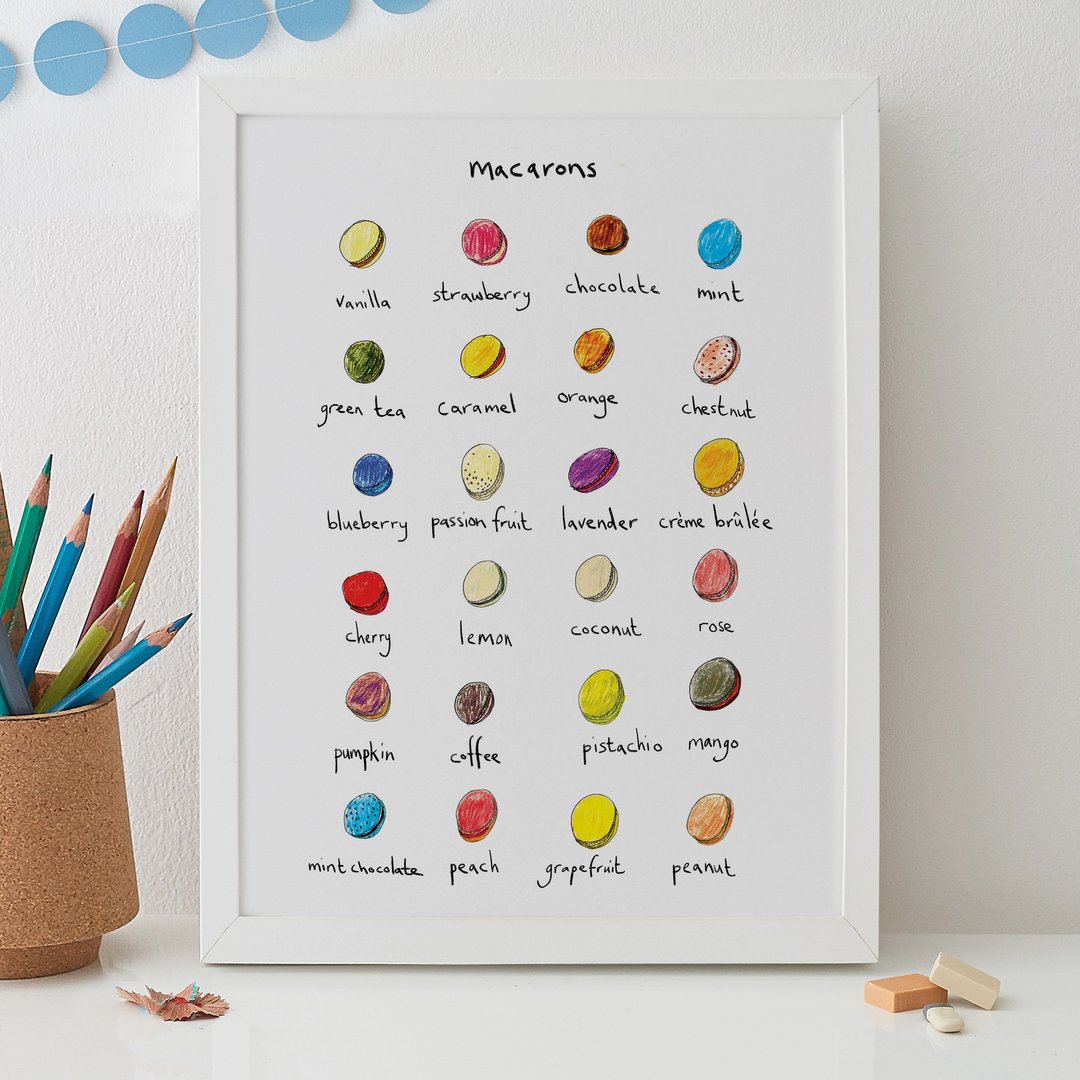 MACARONS PRINT - 海报/装饰画/版画 - 纸 多色