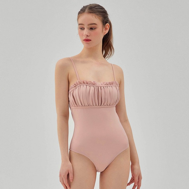 Alisa One Piece - Pale Pink - 女装泳衣/比基尼 - 其他材质 粉红色