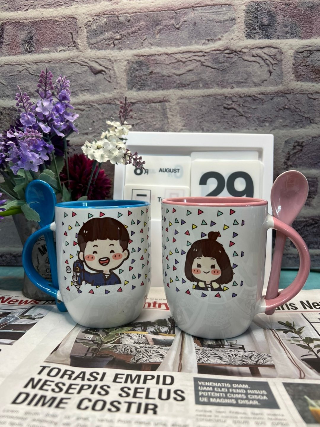 孩子笑容太疗愈 汤匙杯两款色 定制插画纪念礼物 手绘Q版马克杯 - 其他杯子 - 瓷 透明