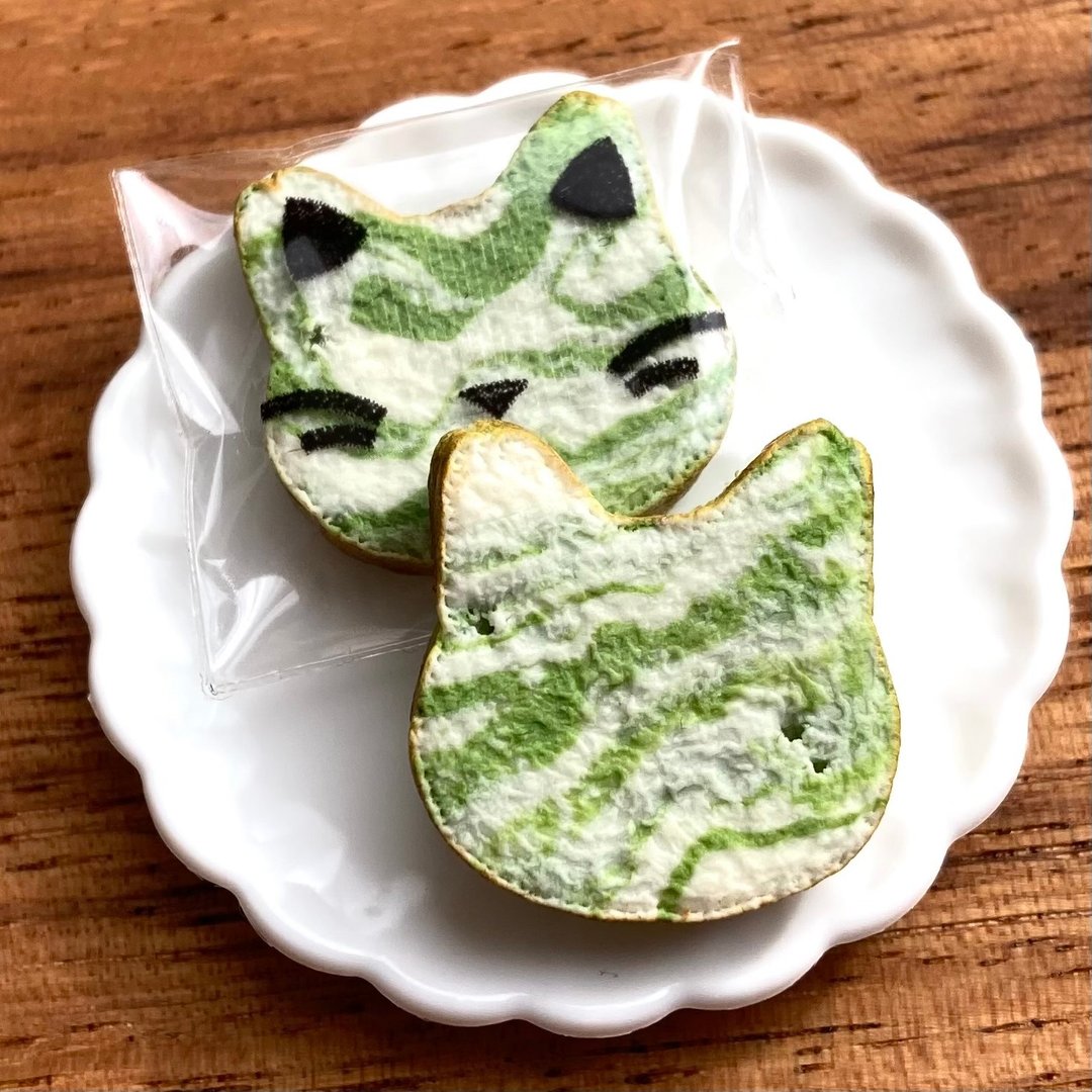 猫面包（抹茶大理石） - 其他 - 粘土 绿色