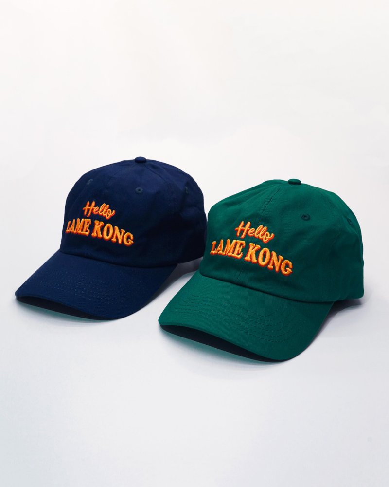 Hello Lame Kong | 香港设计 Cap帽 两色 - 帽子 - 棉．麻 多色
