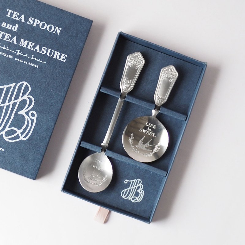 日本高桑金属  日制古典宫廷风不锈钢茶匙/搅拌匙2件组 - 餐刀/叉/匙组合 - 不锈钢 银色