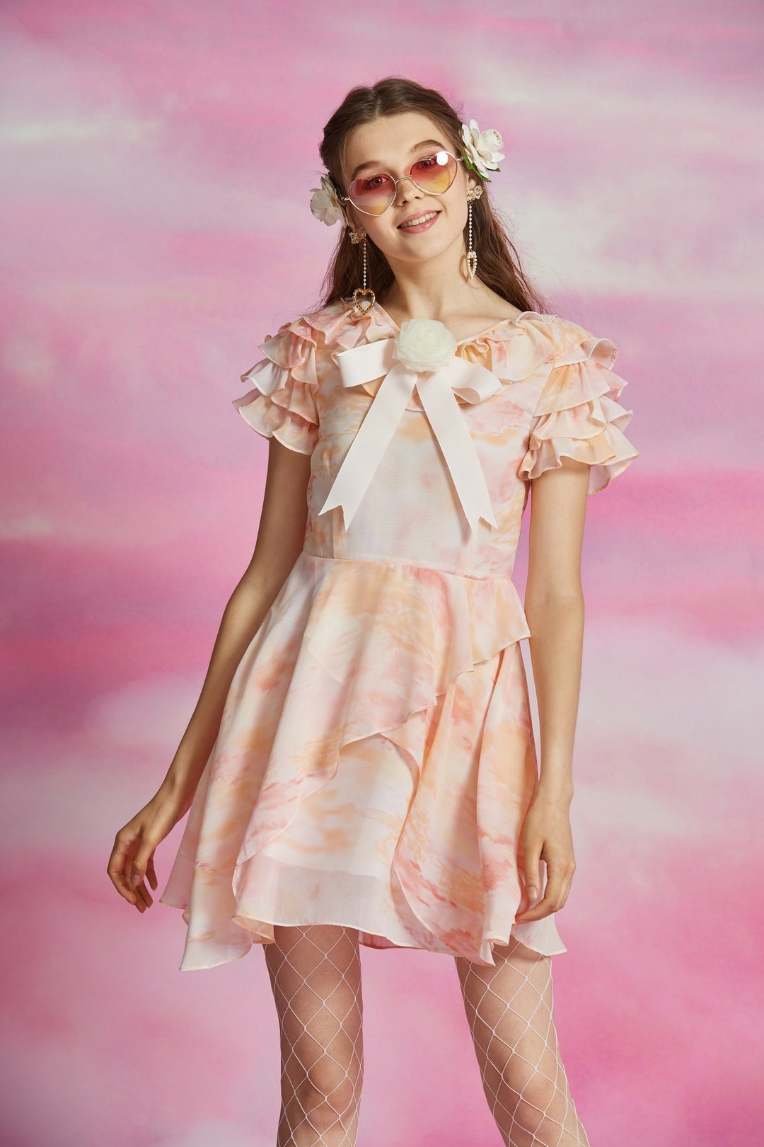 (size:S) Shade of Sky Dress - 洋装/连衣裙 - 棉 