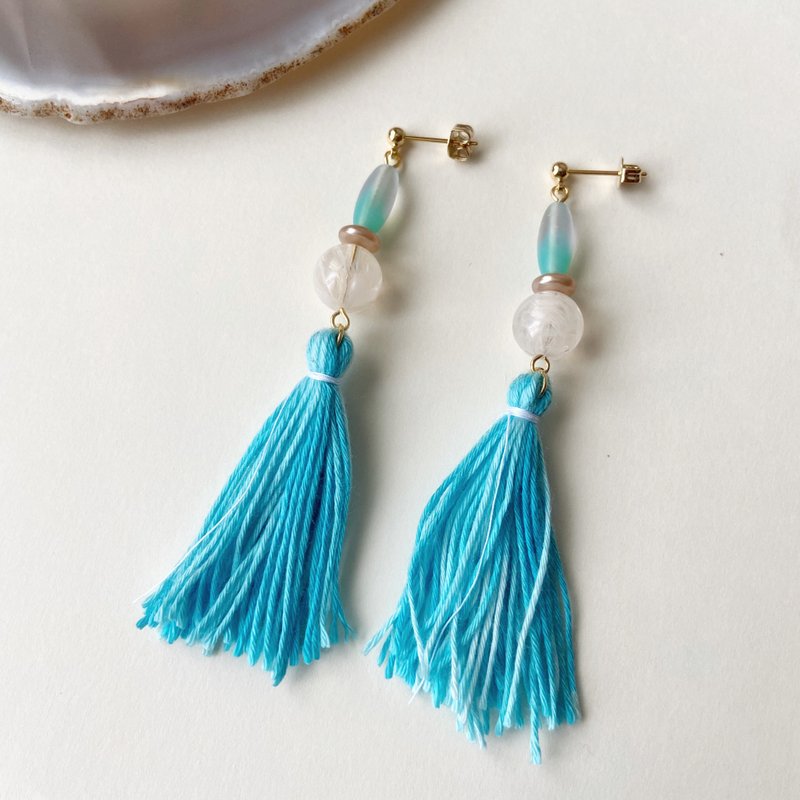 Dreamland 水族馆 Aquarium - 耳环/耳夹 - 贵金属 