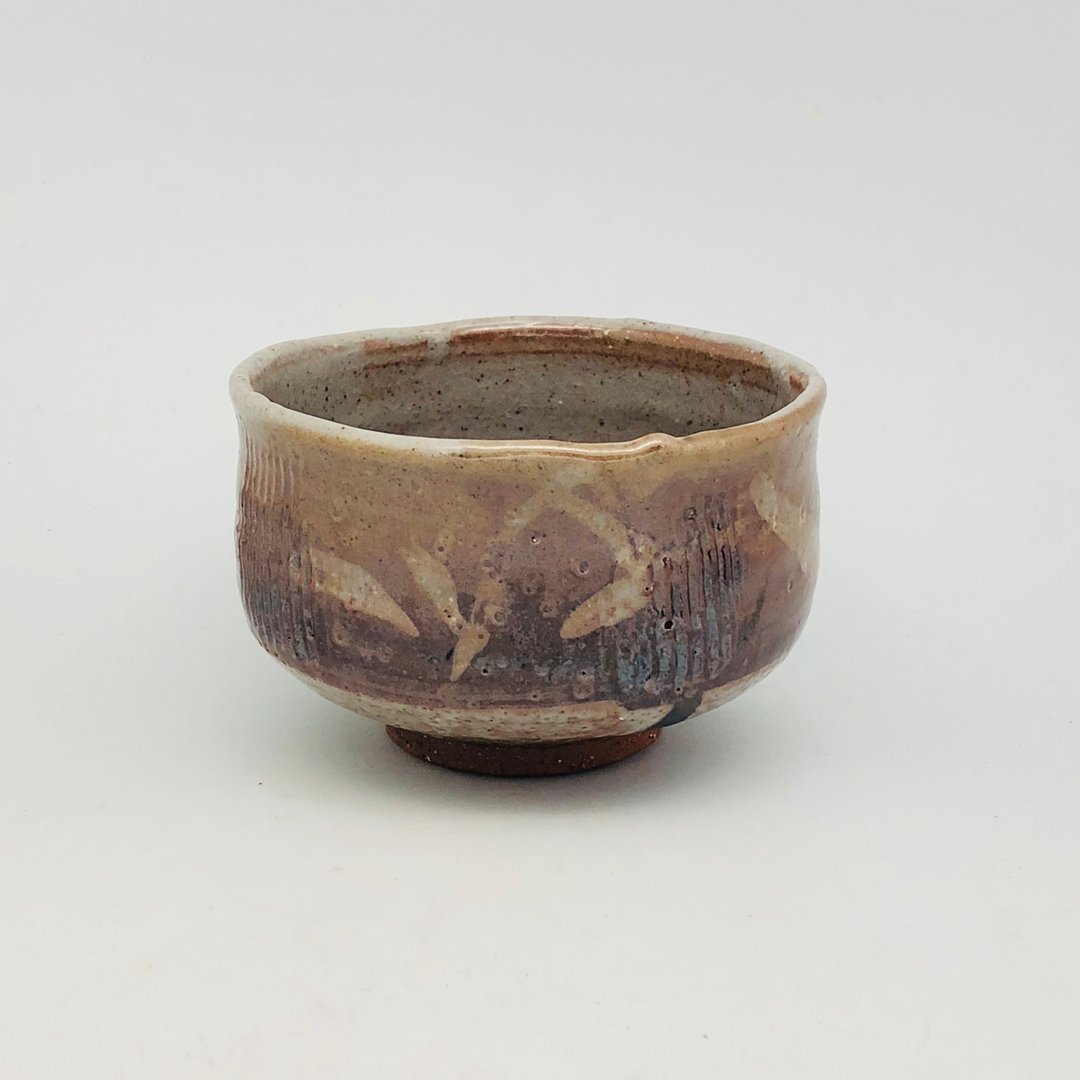 绘志野茶碗 - 茶具/茶杯 - 陶 咖啡色