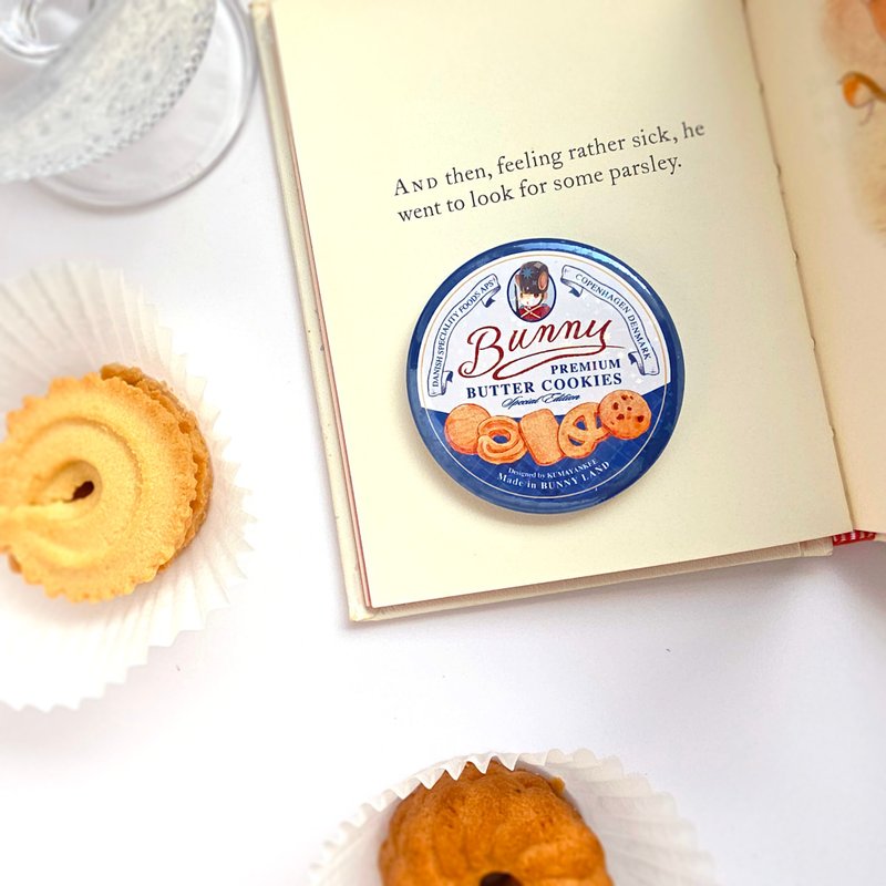 丹麦兔兔曲奇马口铁徽章 - 徽章/别针 - 其他金属 