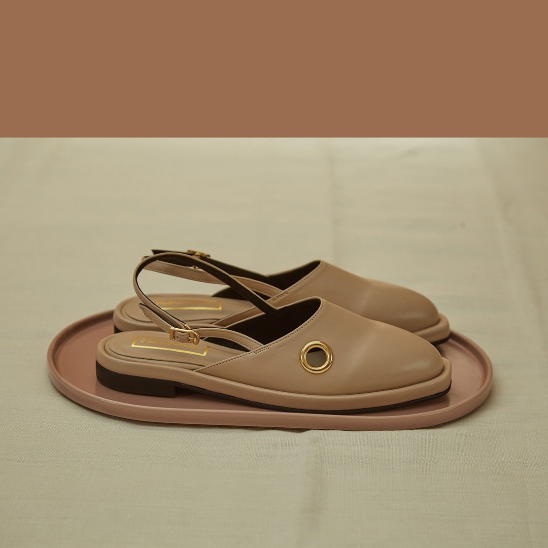 Coco Sandals - Beige - 女款休闲鞋 - 人造皮革 