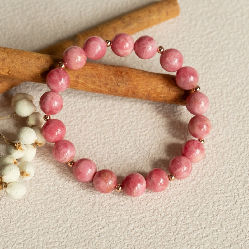 玫瑰女神丨蔷薇辉丨天然矿石水晶手链手环手串生日女生女友礼物 - 手链/手环 - 水晶 粉红色