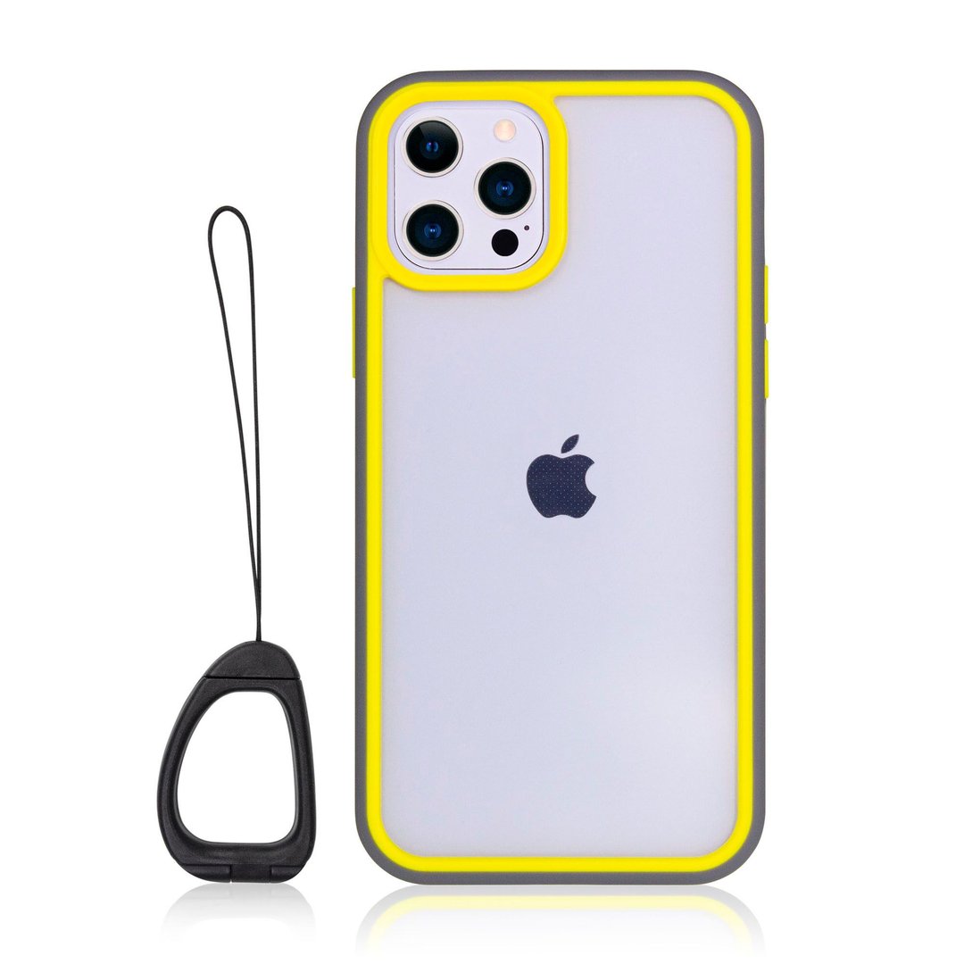 Torrii TORERO iPhone 12 Pro Max TPU 保护壳  (灰拼黄) - 手机壳/手机套 - 橡胶 灰色