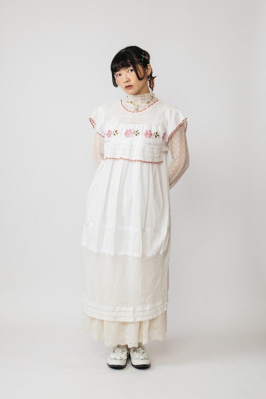 墨西哥刺绣洋装.Mexican Folk Dress【初恋贩卖所】Vintage.B731 - 洋装/连衣裙 - 棉 