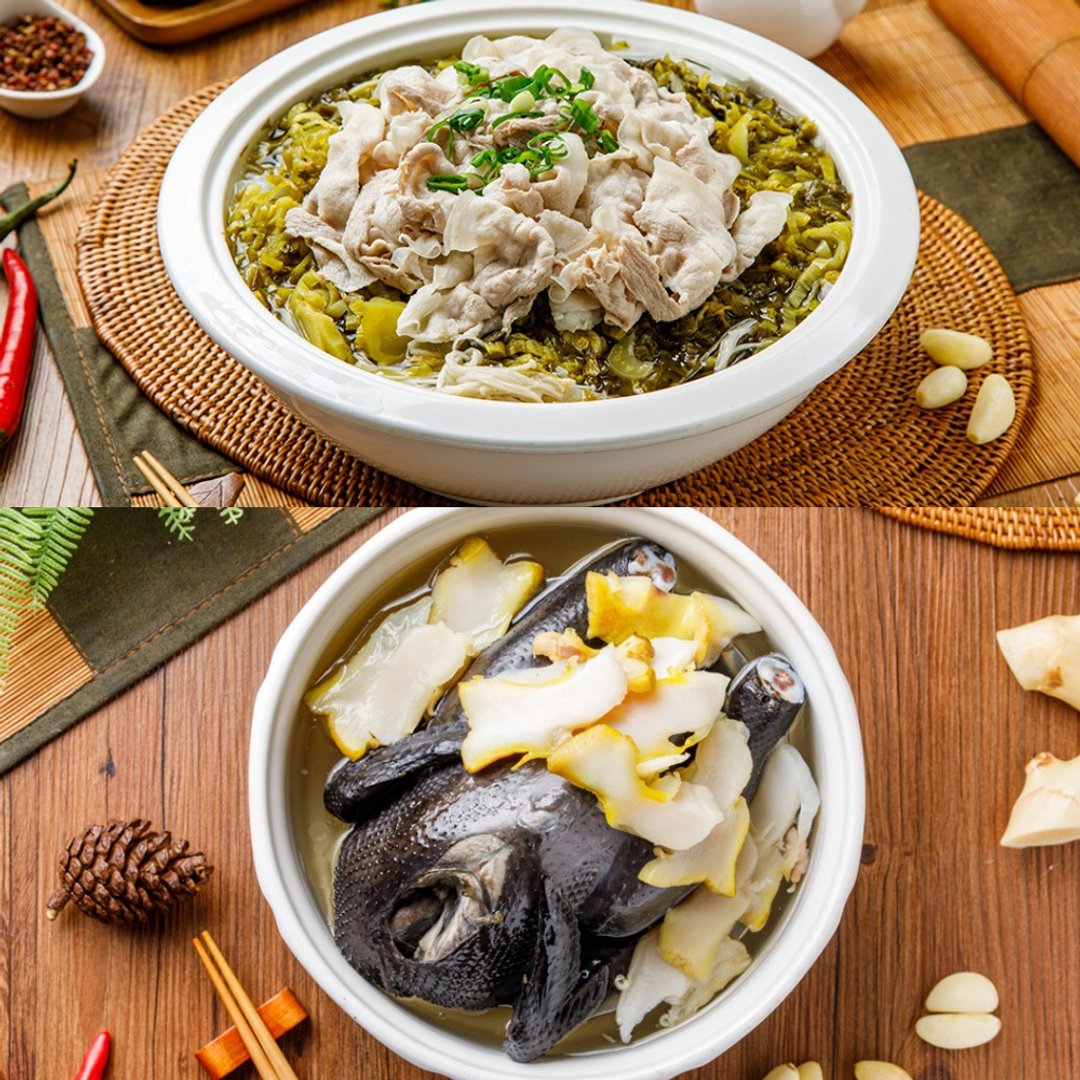 【彭园】锅物2件组(谭府玉皇乌鸡汤+谭府酸菜白肉锅) - 料理包 - 其他材质 
