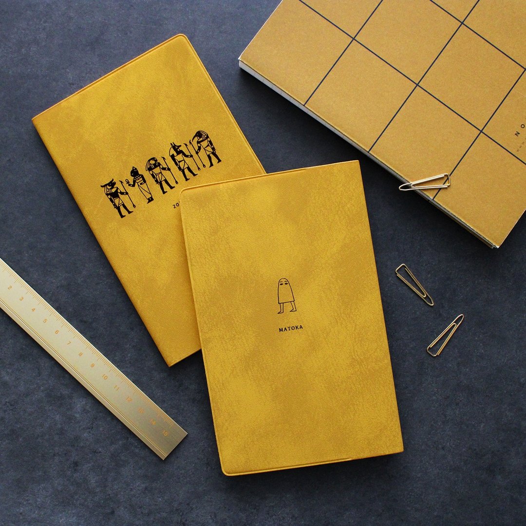 MATOKA 日记 2026 年版 2025 年 10 月开始 简约月记事 Papyrus Sand Yellow - 笔记本/手帐 - 纸 