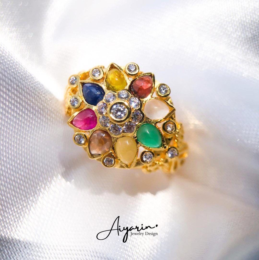 Ploy Noppharat ring brings prosperity, wealth, wealth, good luck, covering good - 戒指 - 纯银 金色
