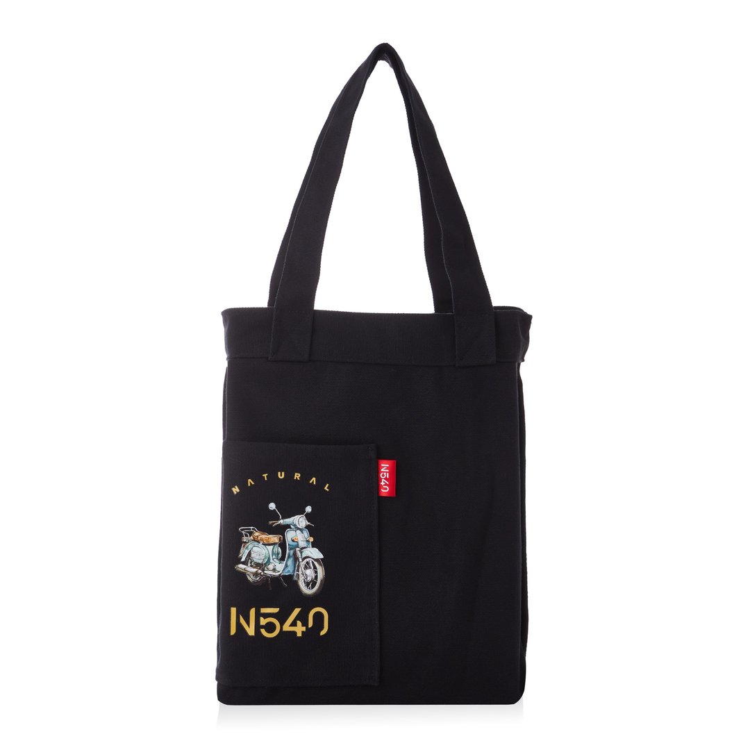 N540 Novespa bag ― 品牌帆布袋 - 侧背包/斜挎包 - 其他材质 黑色