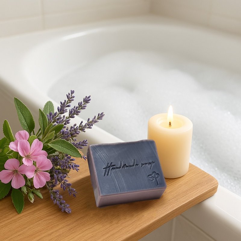 皂匠子【舒压款】紫草薰衣手工皂 - 脸部清洁/卸妆用品 - 植物．花 紫色