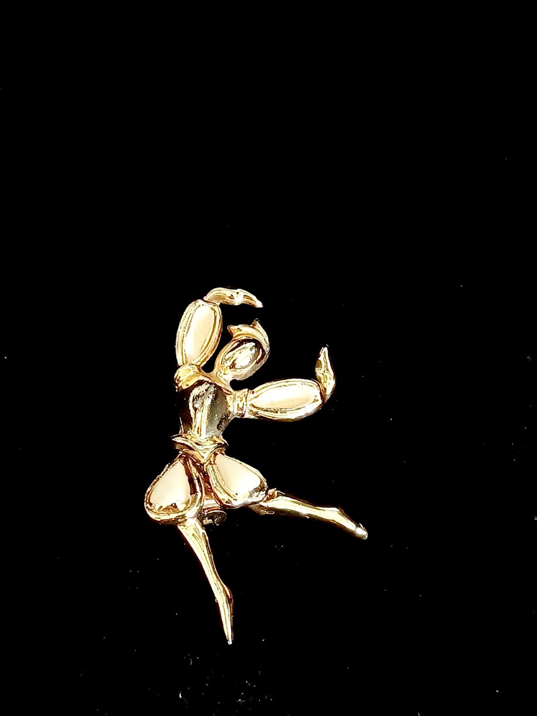 vintage jewelry 古董Trifari 芭蕾舞者 别针 胸针 - 胸针 - 其他金属 