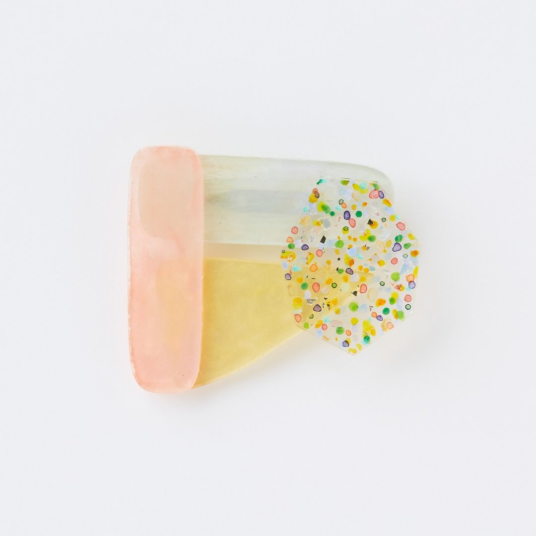 picture brooch - 胸针 - 压克力 粉红色