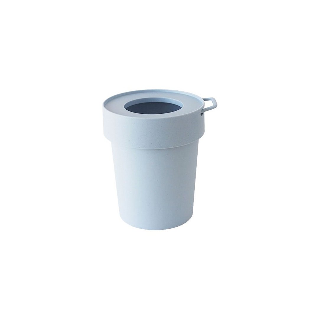 【八幡化成】TAPTRASH 垃圾桶 天空蓝 S(5公升) - 收纳用品 - 聚酯纤维 蓝色