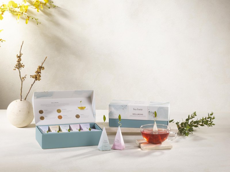 Tea Forte 10入金字塔型丝质茶包礼盒 - 养生韵心 - 茶 - 新鲜食材 