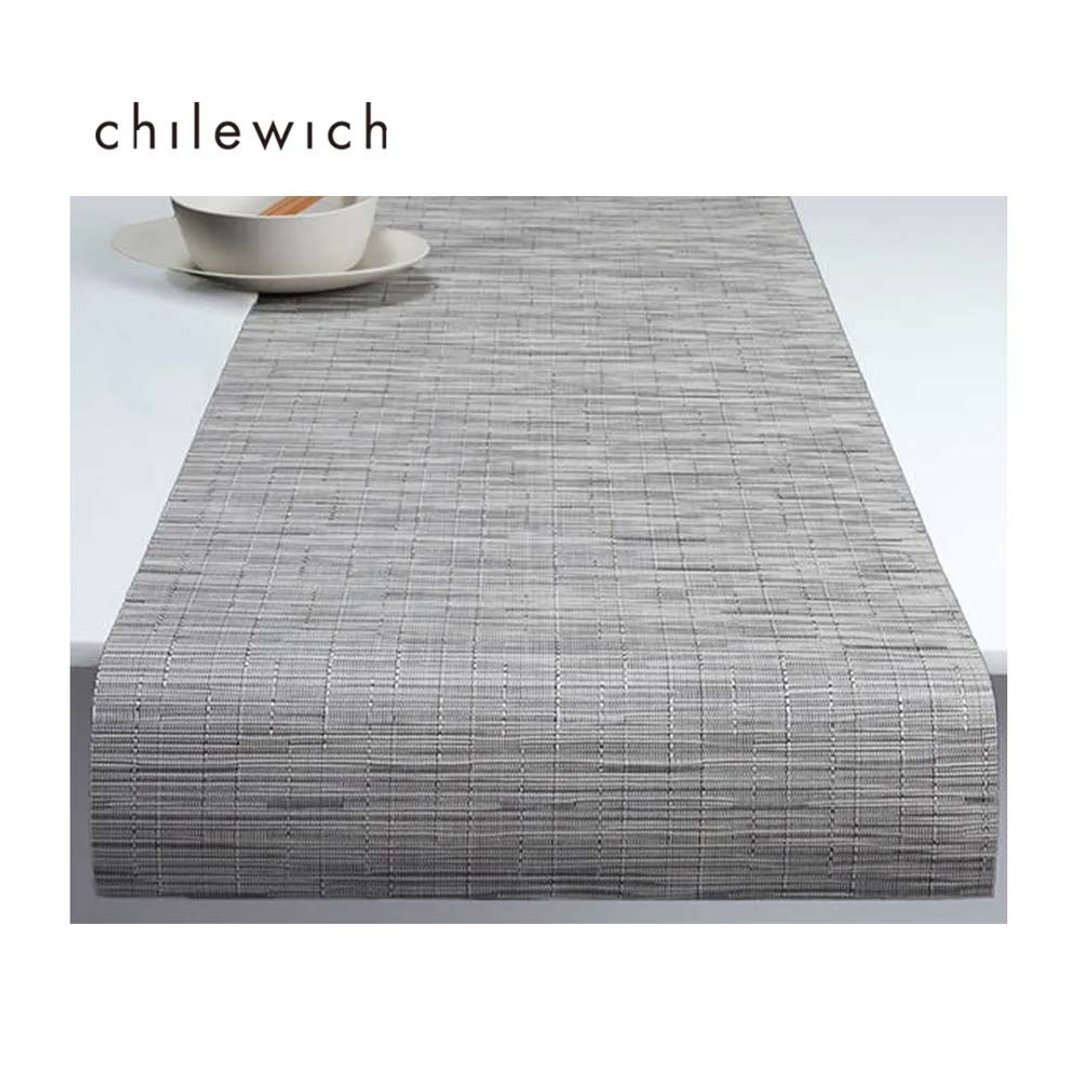 Bamboo 竹编系列桌旗 36 × 183 cm - Chalk 白灰 - 餐垫/桌巾 - 塑料 灰色
