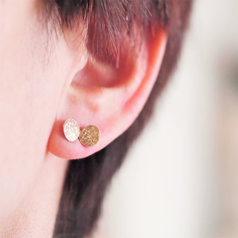 One ear sale Chibicho stud earrings made to order - 耳环/耳夹 - 铜/黄铜 金色