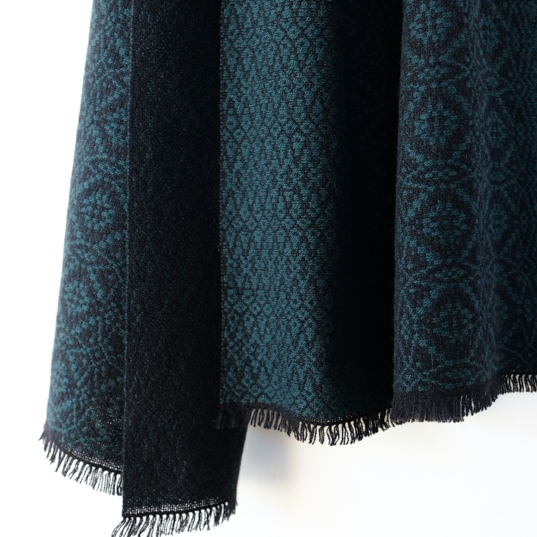 Cashmere 手工编织100%喀什米尔羊绒围巾【环华04】 - 围巾/披肩 - 其他材质 绿色