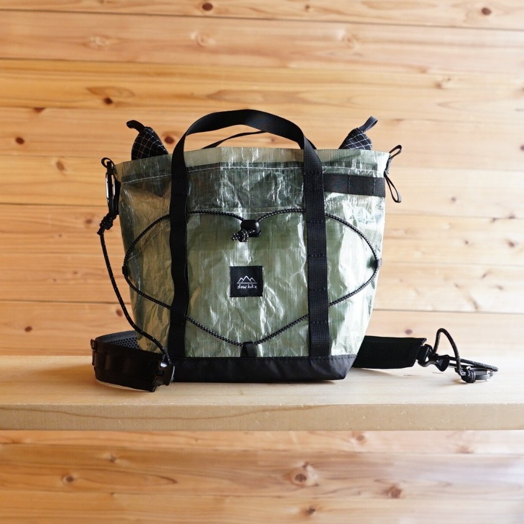 DCF・Green【迷你登山健行斜背包・S】/登山・健行・露营・音乐祭・户外活动・侧背包・托特包・slowhike・防水・轻量 - 侧背包/斜挎包 - 环保材料 绿色