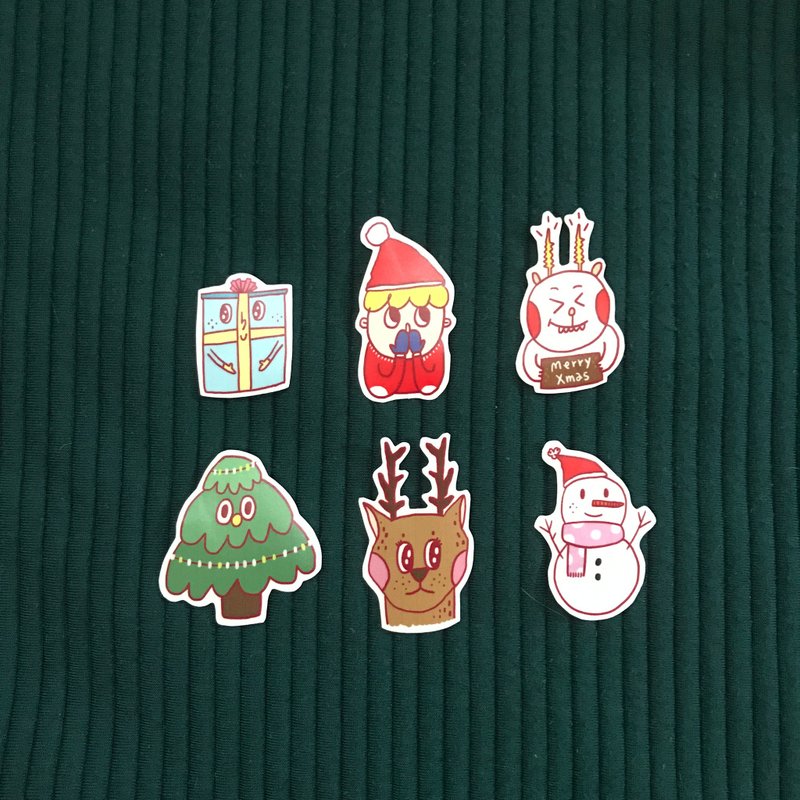 耶诞节 贴纸组 - 贴纸 - 纸 多色