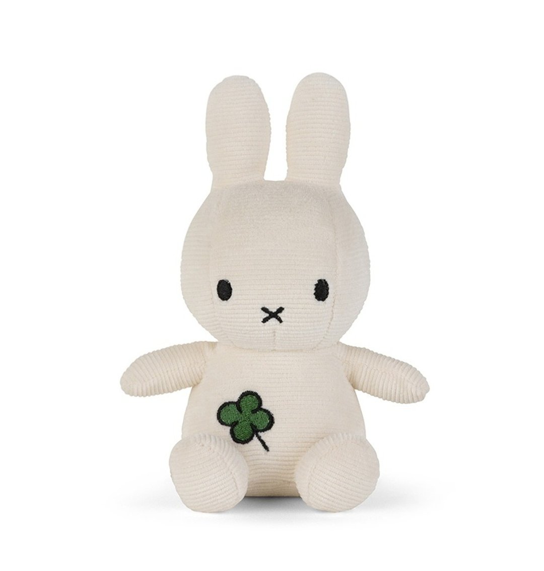 荷兰 Bon Ton Toys | Miffy 米飞兔 娃娃 幸运草 18cm - 玩偶/公仔 - 其他材质 白色
