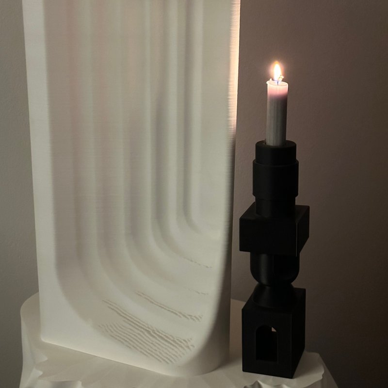 Bōrō 3D 打印烛台 - 蜡烛/烛台 - 环保材料 