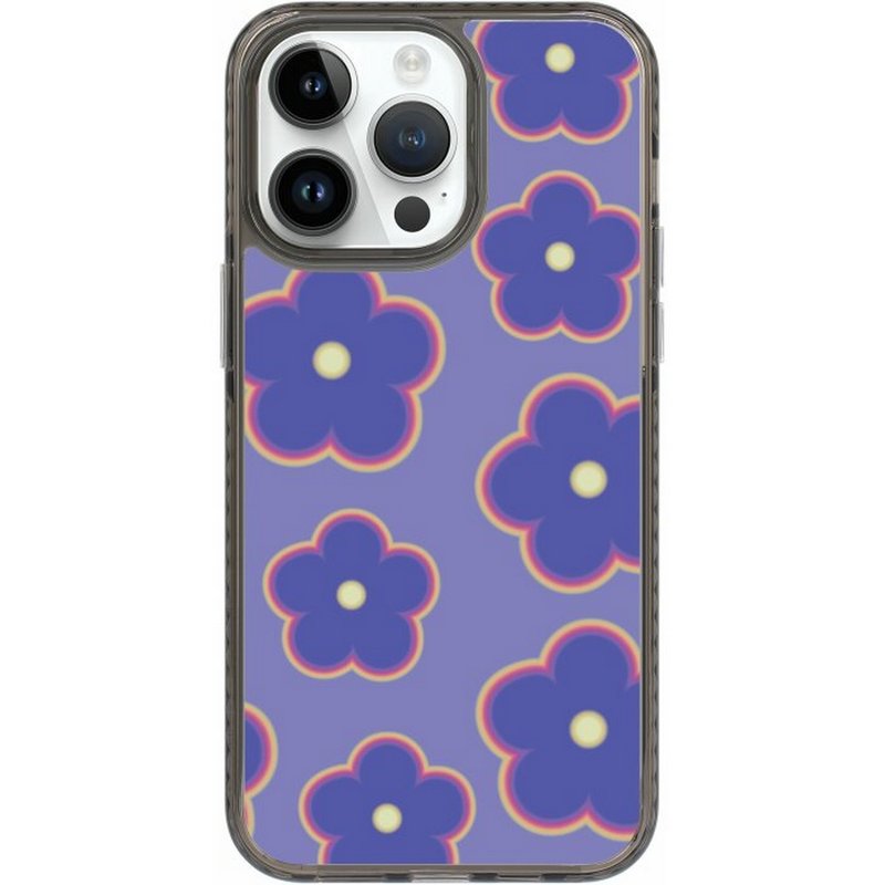 创意系列 午夜绽放 iPhone16 Samsung S25气垫标准防摔镜面手机壳 - 手机壳/手机套 - 塑料 多色