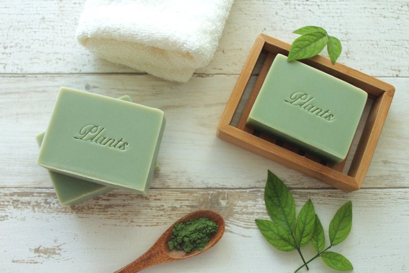 午洗午保庇艾草平安皂 无香宝宝皂 幼儿敏感肌肤 净身除秽 - 沐浴用品 - 植物．花 绿色