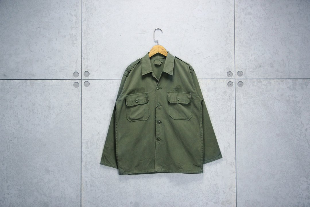 Tsubasa.Y 古着屋 翻山越岭猛虎军绿长衬衫 , Army shirt - 男装衬衫 - 棉 