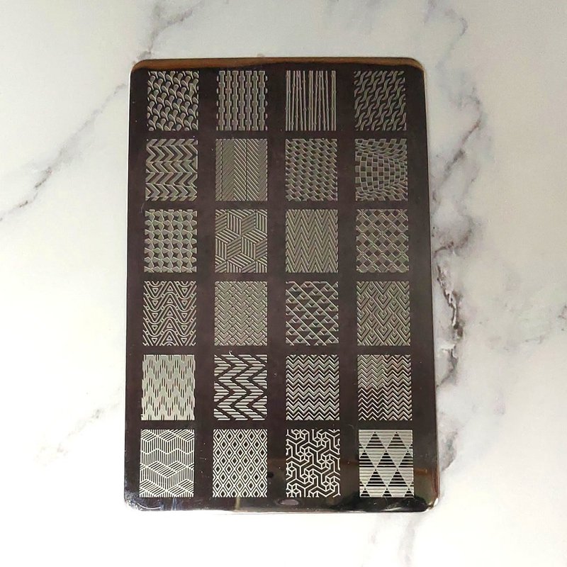 BEnails美甲转印钢板  ZigZag经典系列(大方版)BN005-3指甲彩绘 - 指甲油/指甲贴 - 不锈钢 银色