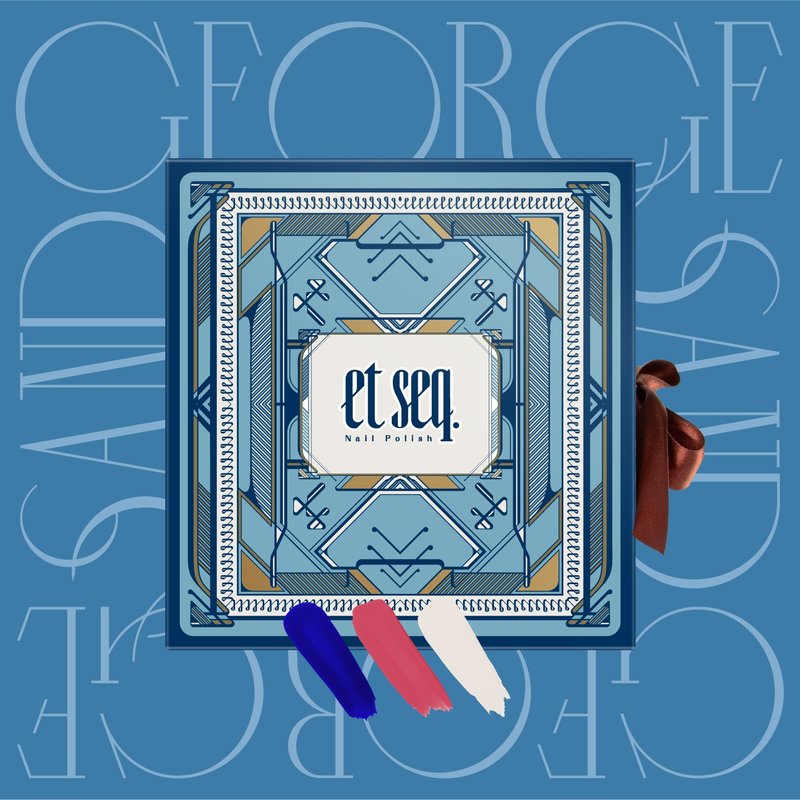 乔治・桑 三色指彩礼盒 - 指甲油/指甲贴 - 其他材质 多色