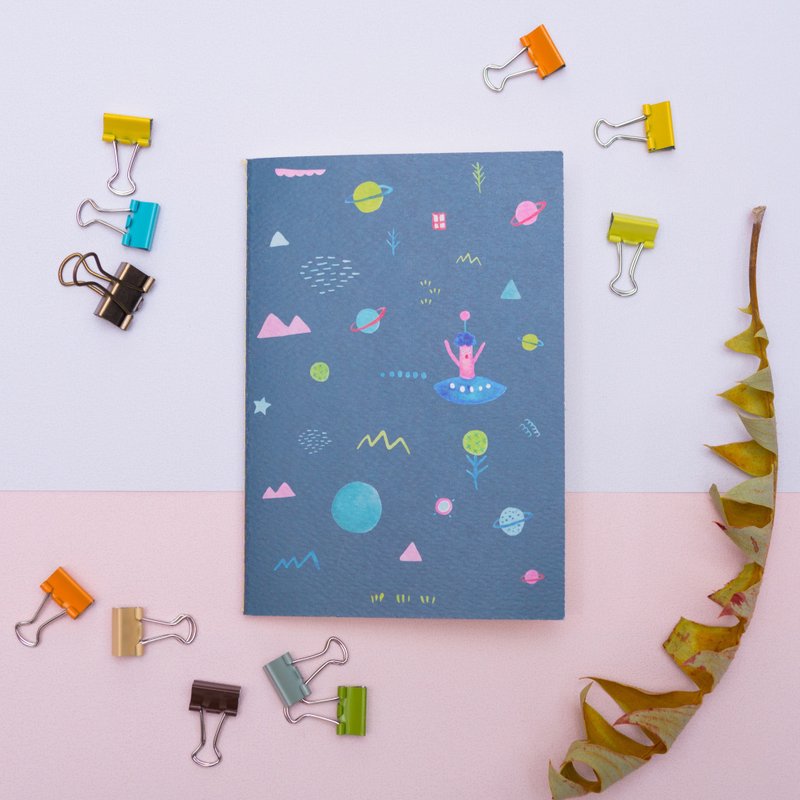 Hello Studio Notebook - Alien Travel - 笔记本/手帐 - 纸 紫色